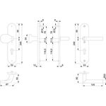 Schutzgarnitur Utrecht E86G/3331A/3440/1444Z VA F69 72mm 37-42mm HOPPE