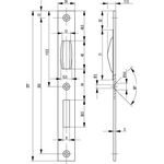 Flachschließbl.S440 VA ktg.Stulp-B.24mm BKS