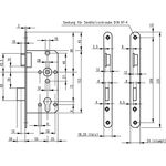 ZT-Einsteckschl.0415 PZW 20/ 55/72/8mm DIN L VA rd Kl 2 Zinkdruckgruss BKS