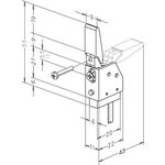 Riegelschaltkontakt 878 o. Schließbl. 4 m ASSA ABLOY