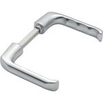 Türdrückerpaar London 113 H Alu.F1 o.Rosetten 4-KT.10mm HOPPE