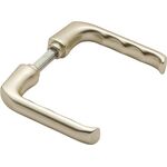 Türdrückerpaar London 113 Alu.F2 o.Rosetten 4-KT.8mm HOPPE