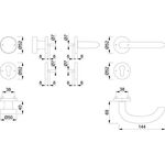 Rosettengrt.Mar.58/E58 /1138 /E1138Z VA F69 rd.PZ DIN L/R D/K HOPPE