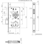 ZT-Einsteckschl.MG 50 SET BB 20/ 55/72/8mm DIN L/R VA rd SSF
