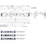 Schließteil DUO-Bolzenriegel F-St.33mm re.silberf.FUHR