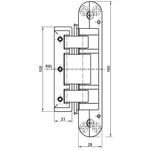 Glastürband TEG 310 2D 60 VA ma weiß 60kg verdecktl.ESG 8/10mm SIMONSWERK - VPE: 2