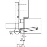 Flügelteil V 0020 2-tlg.STA verz.SIMONSWERK - VPE: 20