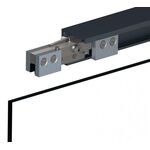 Schiebesyst.GT-L 80 2500mm schwarz ma besch.GLT 8-10,76mm Kpl-grt.1250-1500mm Wm