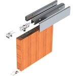 Schiebesyst.73 Comfort 2100mm EV1 elox.HLT ab 20mm Komplettgrt.860-1050mm Wm.
