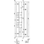 Sicherheitswinkelschließblech L.300mm B.25mm S.3mm STA verz.
