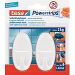 Deko Hak.Powerstrips® Hak.LARGE 58013 Gr.L (70x37 mm) ov.weiß