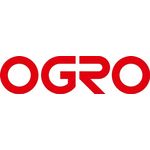 Profiltürdrückerlochteil OGRO 8100V AL 8mm Alu.F1 schräg OGRO