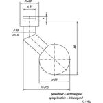 Profiltürknopf OGRO 3548V/6620 ER Material VA ER fest OGRO