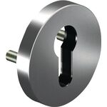 Schlüsselrosette 6612 PZ AL Alu.F1 Schildst.9mm PZ rd.OGRO