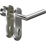 Kurzschildgarnitur CORE 8906 8MM/3020/7051 72MM Alu.F1 PZ rd Wechselgrt.OGRO