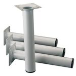 Möbelfuß weißalu.30mm H.600mm Platte ELEMENT SYSTEM - VPE: 4
