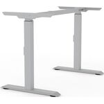 Tischgestell weißalu.RAL 9006 H.900mm Schrauben BMB