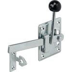Gartentorfalle Typ 1 H100xB80xS2mm blau verz.re./links,m.Klinkhaken VORMANN