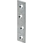 Verbindungsblech L.80mm B.15mm S.2mm STA blau verz.VORMANN - VPE: 100