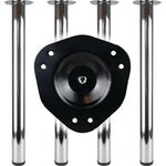 Tischbein-Set VA-Eff.80mm H.710mm Platten-Befestigung BMB