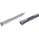Schraubenset 11602 4,5x60mm STA verz.m.Dübeln u.Schrauben ELEMENT SYSTEM - VPE: 2