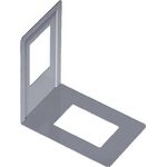 Bücherstütze weißalu.einteilig L.130mm H.120mm ELEMENT SYSTEM
