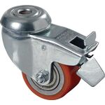 Lenkrolle m.Festst.D.50mm Trgf.120kg 11mm kompakt PU BS ROLLEN