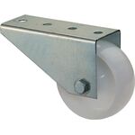 Torbockrolle D.80mm Trgf.50kg m.Platte Ku.BS ROLLEN