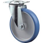 Lenkrolle D.150mm Trgf.200kg PU Platte L135xB110mm Farbe Rl.blau BS ROLLEN