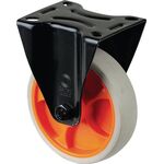 Bockrolle D.125mm Trgf.120kg Bockrollen Gum.Platte L104xB80mm Farbe Rl.hellgrau