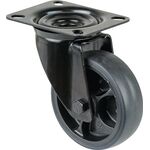 Lenkrolle D.100mm Trgf.110kg Ku.Platte L104xB80mm BS ROLLEN