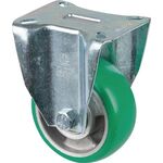 Bockrolle D.100mm Trgf.200kg Bockrollen PU Platte L105xB85mm Farbe Rl.grün
