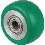 Ersatzrad D.200mm Trgf.800kg PU blau Achs-D.20mm Nabenl.60mm BS ROLLEN