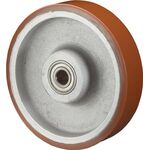 Ersatzrad D.100mm Trgf.400kg Aluminium/Guss Achs-D.20mm Nabenl.60mm BS ROLLEN