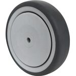 Ersatzrad D.100mm Trgf.100kg Gum.grau Achs-D.8mm Nabenl.36mm PROMAT