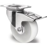 Lenkrolle D.100mm Trgf.150kg m.Festst.PA 105x80mm PROMAT