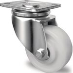 Schwerlast-Lenkrolle D.75mm Trgf.300kg Ku.Platte L100xB85mm Farbe Rl.weiß PROMAT