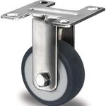Bockrolle 50mm 50kg TPE Gleitlager VA 55x55mm PP PROMAT