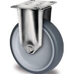 Bockrolle 125mm 160kg TPE Gleitlager VA 77x67mm PP PROMAT