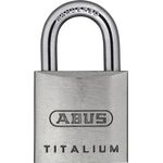 Zylindervorhangschloss 64TI/20 Schlosskörper-B.20mm Titalium versch.-schl.ABUS
