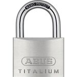 Zylindervorhangschloss 64TI/60 Schlosskörper-B.60mm Titalium versch.-schl.ABUS