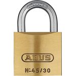 Zylindervorhangschloss 45/30 Schlosskörper-B.29mm MS versch.-schl.ABUS