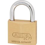 Zylindervorhangschloss 75/40 gl.-7341 Schlosskörper-B.39,5mm MS gl.ABUS