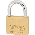 Zylindervorhangschloss 75/50 gl.-7561 Schlosskörper-B.50mm MS gl.ABUS