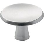 Möbelknopf 3751 Alu-Guss silberf.elox.m.Schraube M4x25mm Hermeta
