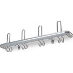 Wandgarderobe Alu.F1 naturf.5 Hut-/10 Mantelh.L.1000mm Hakenabstand 200mm