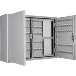Schlüsselschrank SZ H550xB730xT205mm 2-türig Zylinderschl.Anz.Hak.600 FORMAT