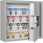 Schlüsselschrank SLE 80 H430xB460xT130mm 1-türig Elektronikschloss Anz.Hak.80