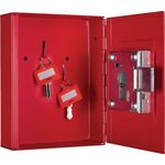 Schlüsselbox NS 2 PHZ H150xB120xT34mm karminrot Stahlbl.Anz.Hak.2 FORMAT