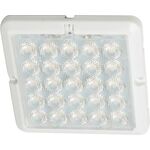 Anbauleuchte Matrix Warmweiß od.Emotion 12V 2W Rahmen Aluminium-/Edelstahlfarben